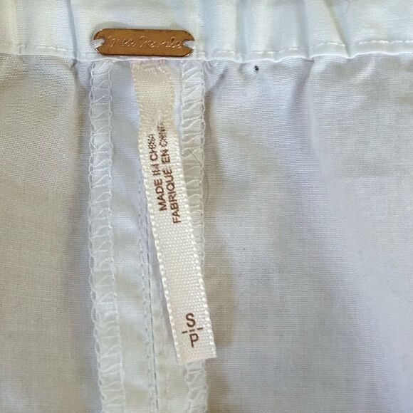 Free People White Show Me Some Shoulder Off Shoulder Cotton Blouse Small NWOT - Picture 7 of 11